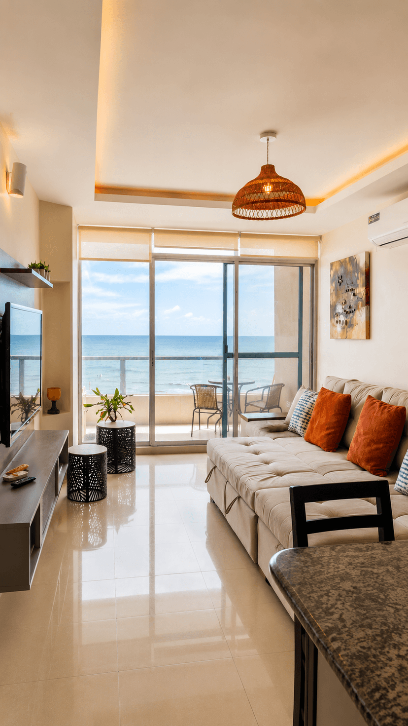 Diamond Beach 🌅 Departamento Inteligente con Jacuzzi Privado Frente al Mar Piso 7